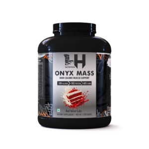 ONYX MASS Weight Gainer – Red Velvet Cake | High Calorie Muscle Support | 18g Protein | 500 Calories | 2.7kg